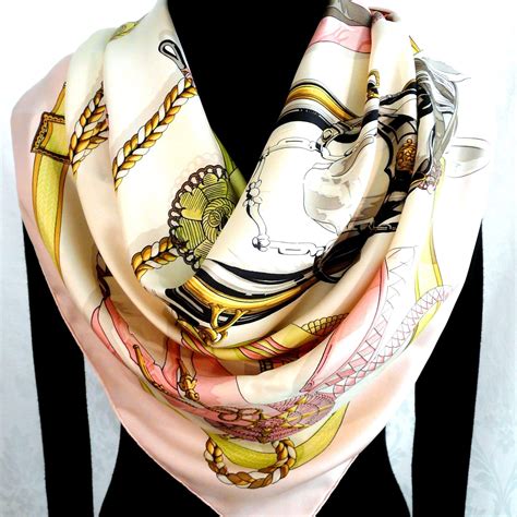 pink and mint green hermes scarf in cashmere and silk|Hermes silk scarf price guide.